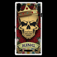 Coque Sony Xperia T3 Roi tête de mort