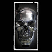 Coque Sony Xperia T3 Tête de mort en métal