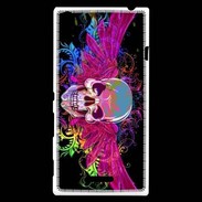 Coque Sony Xperia T3 Tête de mort design et colorée