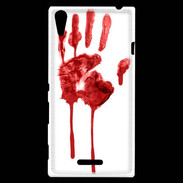 Coque Sony Xperia T3 Trace de sang