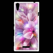 Coque Sony Xperia T3 Design Orchidée violette