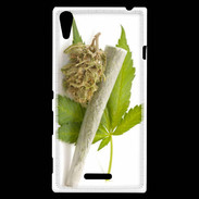 Coque Sony Xperia T3 Feuille de cannabis 5
