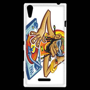 Coque Sony Xperia T3 Rasta DJ Jamaïca