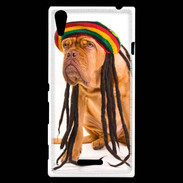 Coque Sony Xperia T3 Chien Rasta