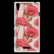 Coque Sony Xperia T3 Fleurs vintage 2