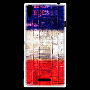 Coque Sony Xperia T3 Drapeau français vintage