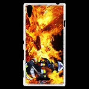 Coque Sony Xperia T3 Pompier soldat du feu