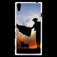 Coque Sony Xperia T3 Silhouette d'un toréador
