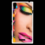 Coque Sony Xperia T3 Joli maquillage 5