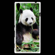 Coque Sony Xperia T3 Panda gourmand
