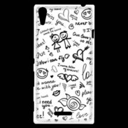 Coque Sony Xperia T3 Mélange de mots