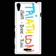 Coque Sony Xperia T3 Triathlon passion