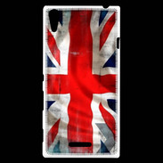 Coque Sony Xperia T3 Drapeau anglais grunge