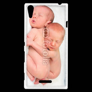 Coque Sony Xperia T3 Duo de bébés qui dorment