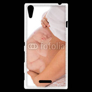 Coque Sony Xperia T3 Femme enceinte avec bébé dans le ventre