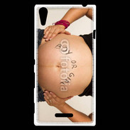 Coque Sony Xperia T3 Femme enceinte ventre 
