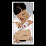 Coque Sony Xperia T3 Maman avec ses bébés