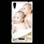 Coque Sony Xperia T3 Jumeaux bébés