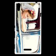 Coque Sony Xperia T3 Mariée 1