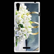Coque Sony Xperia T3 Composition florale mariage