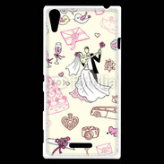 Coque Sony Xperia T3 Thème mariage 1