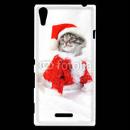 Coque Sony Xperia T3 Chat Noël 3