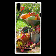 Coque Sony Xperia T3 fruits et légumes d'automne
