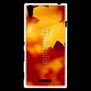 Coque Sony Xperia T3 feuilles d'automne