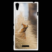 Coque Sony Xperia T3 Renard paysage hiver