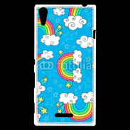 Coque Sony Xperia T3 Ciel Rainbow
