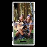 Coque Sony Xperia T3 Hippie et guitare 5