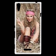 Coque Sony Xperia T3 Hippie et cool