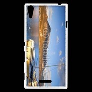 Coque Sony Xperia T3 Bateau sur le Lac d'Annecy 