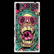 Coque Sony Xperia T3 Tête de mort Popstar