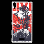 Coque Sony Xperia T3 Tête de mort en concert live