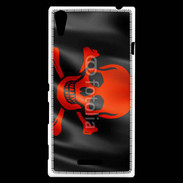 Coque Sony Xperia T3 Tête de mort Corsair 5