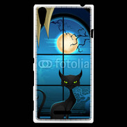 Coque Sony Xperia T3 Chat noir