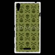 Coque Sony Xperia T3 Fond tête de mort 7