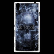 Coque Sony Xperia T3 Tête de mort en fumée 5