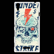 Coque Sony Xperia T3 Tête de Mort Thunder Strike