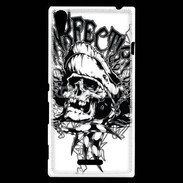 Coque Sony Xperia T3 Tête de mort Vie de Pirates