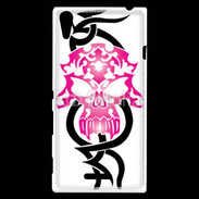 Coque Sony Xperia T3 Tête de Mort Tatouage 10
