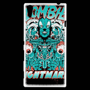 Coque Sony Xperia T3 Tête de Mort Zombie 25