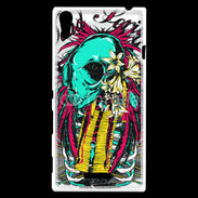 Coque Sony Xperia T3 Tête de Mort Dead Serious