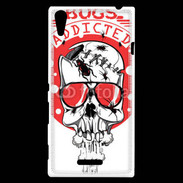 Coque Sony Xperia T3 Tête de Mort Bug Addicted