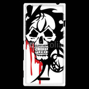 Coque Sony Xperia T3 Tête de Mort Bloody