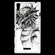 Coque Sony Xperia T3 Dragon en dessin 35