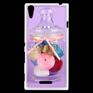 Coque Sony Xperia T3 Bonbonne de ruban couture 