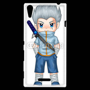 Coque Sony Xperia T3 Chibi style illustration of a superhero 2