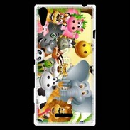 Coque Sony Xperia T3 Cartoon animaux fun